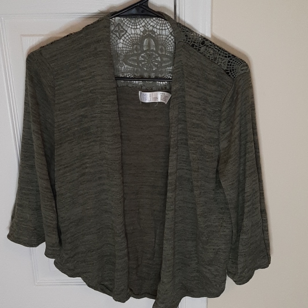 Time and Tru 3/4 sleeve cardigan, Small (4/6)